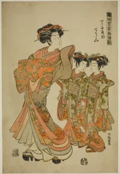 Chozan of the Chojiya, from the series "Models for Fashion: New Designs as Fresh as Young Leaves"