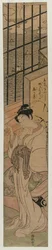 Courtesan in a Room Overlooking Edo Bay