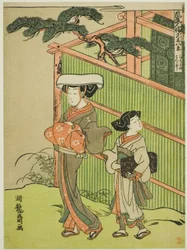 The Evening Bell of the Nun, from the series "Eight Views of Fashionable Human Relations"