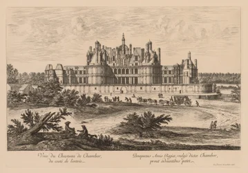 View of the Palace of Chambord from the Entrance