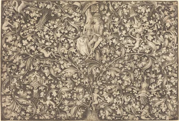 Ornament Panel with Two Lovers