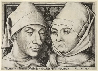 Self-Portrait with Wife Ida, c. 1490