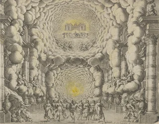 Design for a Theater Set Created by Giacomo Torelli da Fano for the Ballet 
