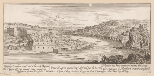 View of Lyon in a Bend of the Saône (Veue de Lyon quand on y descend par la Saone)