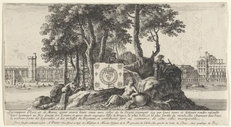 View of Paris with Three River Nymphs