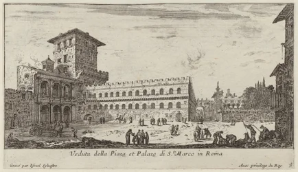 View of the Piazza and Palace of St. Mark in Rome
