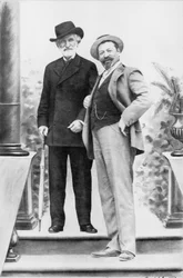 Giuseppe Verdi and tenor Francesco Tamagno in Montecatini at the end of the 19th century