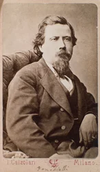 Portrait of Italian composer Amilcare Ponchielli