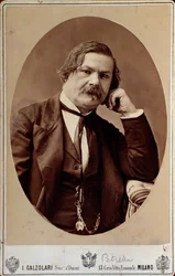 Portrait of Italian opera composer Enrico Petrella