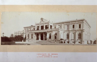 The Main Facade of the Casino of Montecarlo Halfway Through Construction