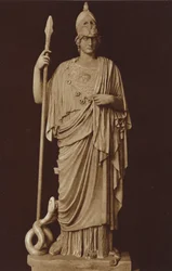 The statue of Minerva in the Vatican Museum, Rome