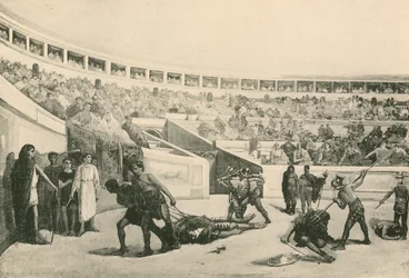 A Gladiator Fight in the Amphitheatre
