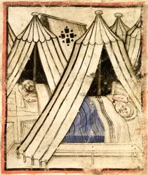 The Israelites Indulge in Sexual Immorality with the Moabite Women in Their Tents