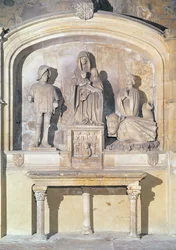 Altarpiece of St. Anne, the Virgin and the infant Christ, with St. Maurice, St. Martha and the Tarasque (the dragon of Tarascon) 1470