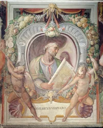 Amerigo Vespucci, in the Sala del Mappamondo
