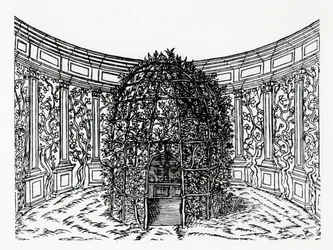 An Arbour, from Hypnerotomachia Poliphili, attributed to Francesco Colonna, published 1499
