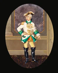 An Italian pietre dure panel depicting a gentleman