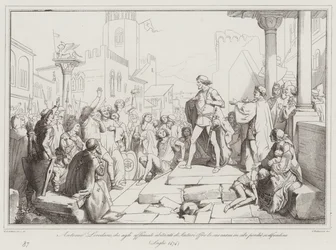 Antonio Loredan Offers His Flesh as Food to the Starving Inhabitants of Scutari, Provided They Defend Themselves