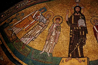 Apse with Christ, saints and Pope Gregory IV