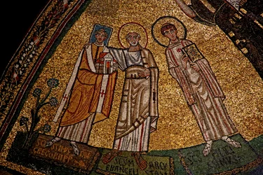 Apse with saints and Pope Gregory IV