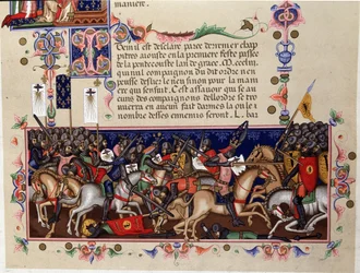 Battle Scene during the Crusades - (detail)