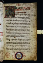 CAESAR Gaius Julius: A page of "Commentarii de Bello Gallico"