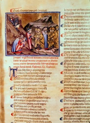 Dante and Virgil in the Circle of the Hypocrites, with Caiaphas Crucified on the Ground, from the Divine Comedy (the Inferno)