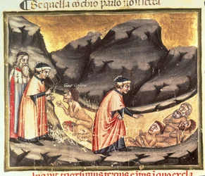 Dante and Virgil Meet Ugolino in the Circle of the Treacherous, from the Divine Comedy (the Inferno)