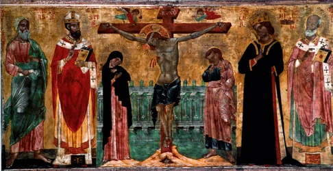 Crucifixion and Saints