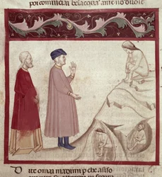 Dante and Virgil Meet the Souls Imprisoned in the Rocks, from The Divine Comedy by Dante Alighieri
