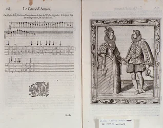 Description of Ballet for Two, Double Page of Le Gratie d
