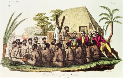 Divine Offerings Made to Captain Cook (1728-79) in the Sandwich Islands