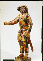 Figure of Harlequin from the Seraphin Theatre