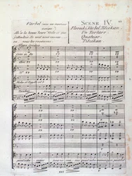 First Page of Sheet Music of Lodoiska (Scene 4), Opera