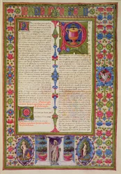 Letter from St. Paul to Philemon, from the Borso d