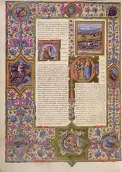 Opening to the Book of Solomon, from the Borso d
