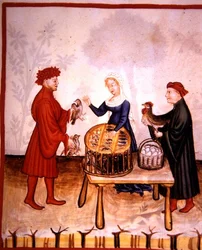 The Sale of Young Doves, illustration from 
