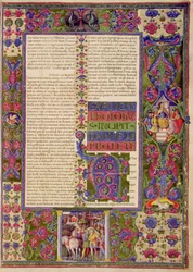 Opening to the Book of the Prophet Daniel, from the Borso d