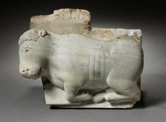 Fragment of a Capital with the Ox of Saint Luke