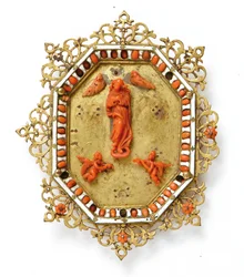 Frame Depicting the Virgin Immaculate, Trapani, Mid 17th Century