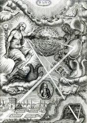 Frontispiece of Ars Magna Lucis et Umbrae, by Athanasius Kircher, Rome, 1646