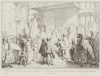 Veronese Envoys Presenting the Keys and Banners of Their City as a Sign of Submission