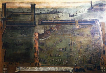 Harbor in Genoa port