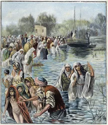 Holy Week on the Jordan River - in "La Tribuna Illustrata"