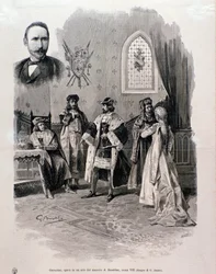 Illustration of Pierre Gringoire, opera by Antonio Scontrino