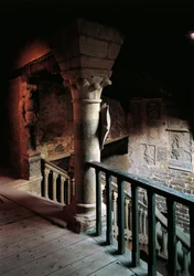 Internal View of the Castle of Counts Guidi or Palazzo Pretorio