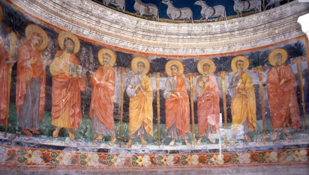 Jesus and Mary among the Twelve Apostles