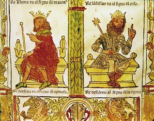 King Porsenna and King Desiderius, from The Book of Fate by Lorenzo Spirito Gualtieri
