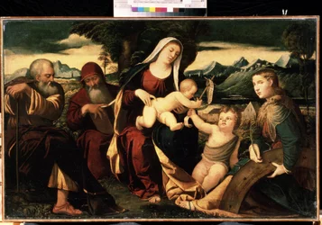 The Holy Family with John the Baptist