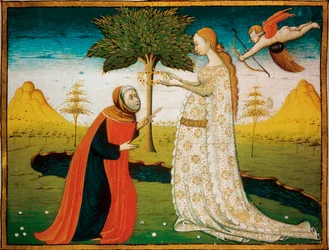 Laura de Noves crowning the poet Francesco Petrarca